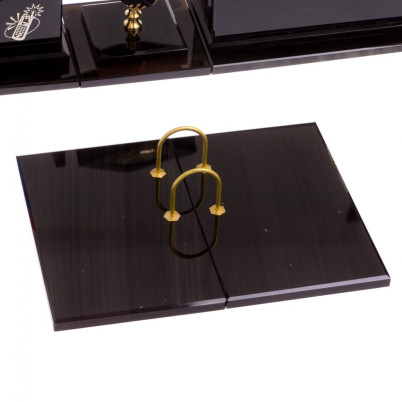 Письменный набор &quot;Оптимал плюс&quot; из черного обсидиана