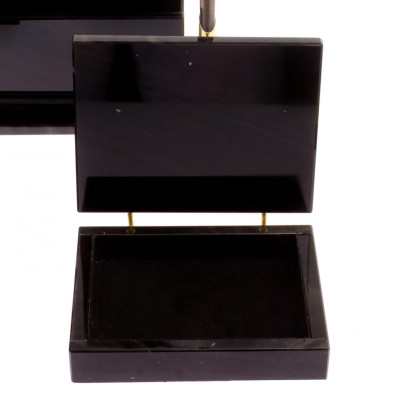 Письменный набор &quot;Оптимал плюс&quot; из черного обсидиана