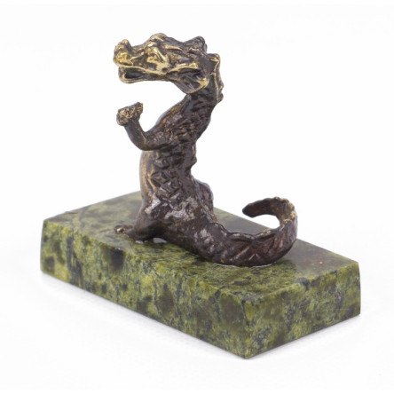 Статуэтка из бронзы и змеевика "Дракон"