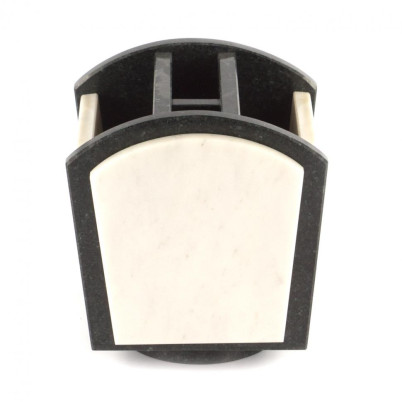 Органайзер настольный из мрамора и змеевика вращающийся