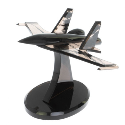 Сувенир "Самолет СУ - 30 у" из черного обсидиана