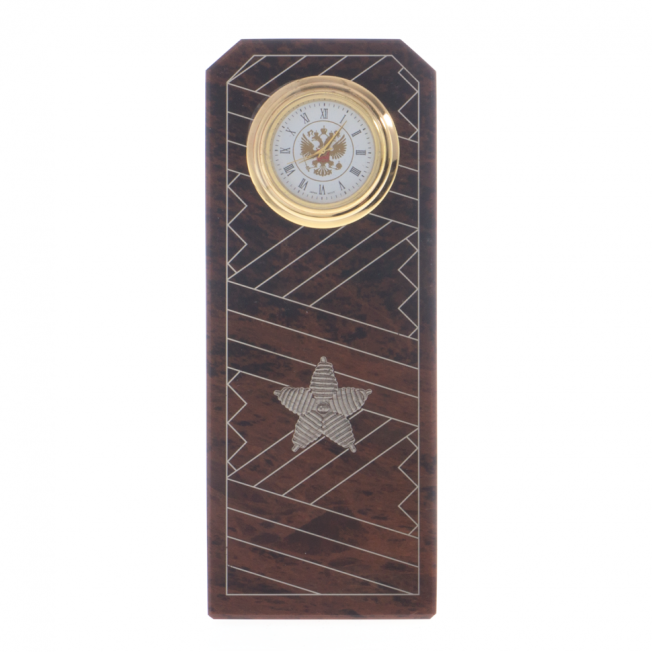 Часы &quot;Погон генерал-майор&quot; камень обсидиан