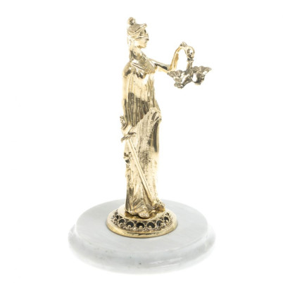 Статуэтка &quot;Фемида&quot; на подставке из мрамора