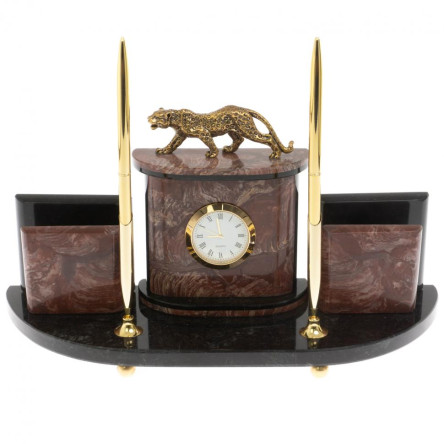 Настольный прибор "Гепард" из лемезита