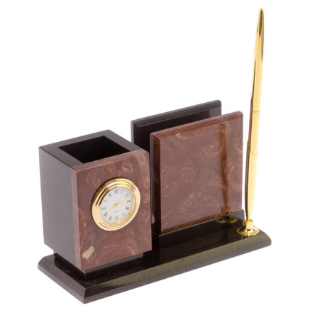 Письменный мини-набор из лемезита и долерита