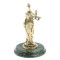 Статуэтка "Фемида" на подставке из змеевика