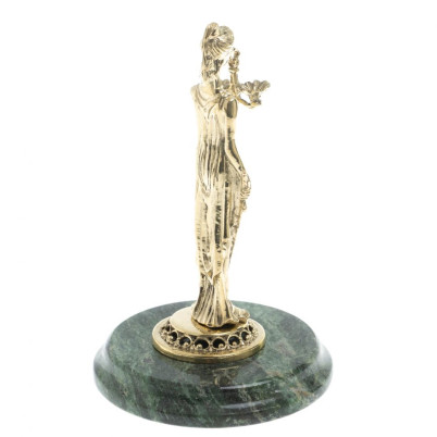 Статуэтка &quot;Фемида&quot; на подставке из змеевика