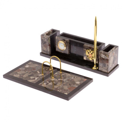 Настольный набор &quot;Люкс&quot; из конгломерата