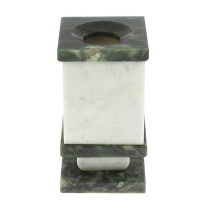 Карандашница из мрамора и темно-зеленого офиокальцита