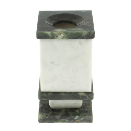 Карандашница из мрамора и темно-зеленого офиокальцита