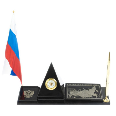 Мини-набор &quot;Карта пирамида&quot; из черного обсидиана