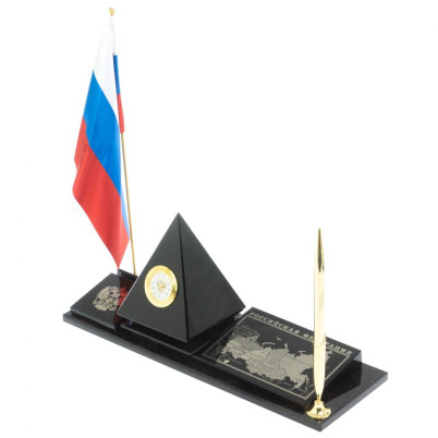 Мини-набор &quot;Карта пирамида&quot; из черного обсидиана