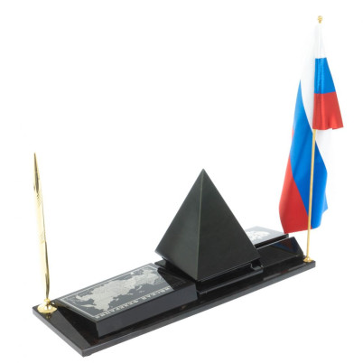 Мини-набор &quot;Карта пирамида&quot; из черного обсидиана