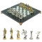 Шахматы "Олимпийские игры" 28х28 см из змеевика и мрамора