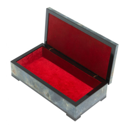 Шкатулка из камня кианит 17,5х9х5 см