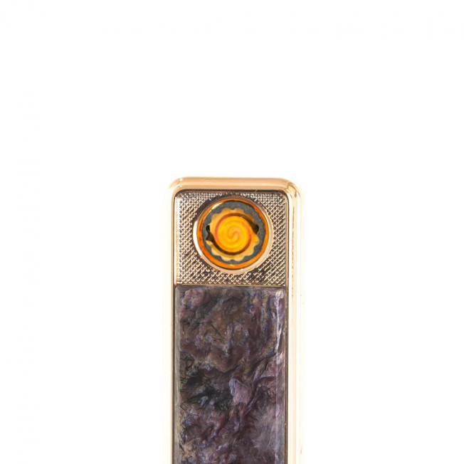 USB зажигалка из камня чароит