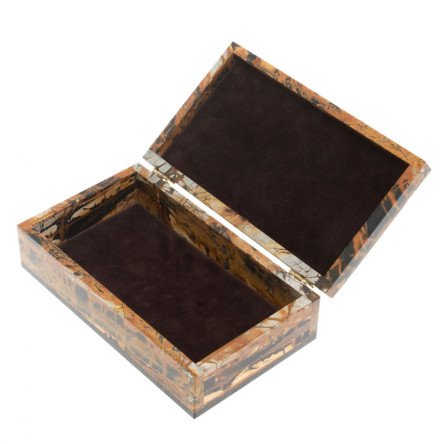 Шкатулка из яшмы 21х12,5х7,5 см
