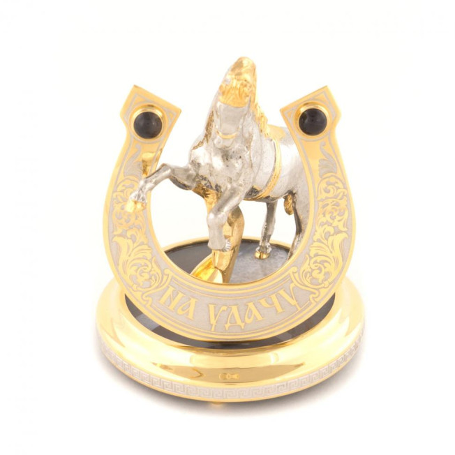 Сувенир из агата "Подкова на удачу"