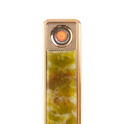 Электронная зажигалка USB из камня благородный офит