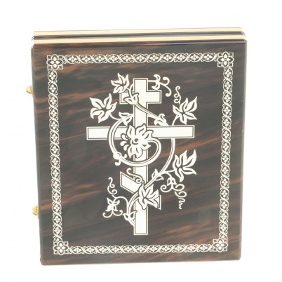 Икона складная &quot;Семистрельная БМ&quot;  камень обсидиан