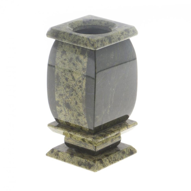 Карандашница из змеевика 6,5х6,5х13 см