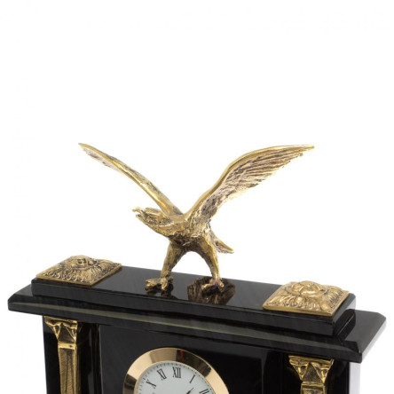 Настольный набор для руководителя "Орёл" черный обсидиан