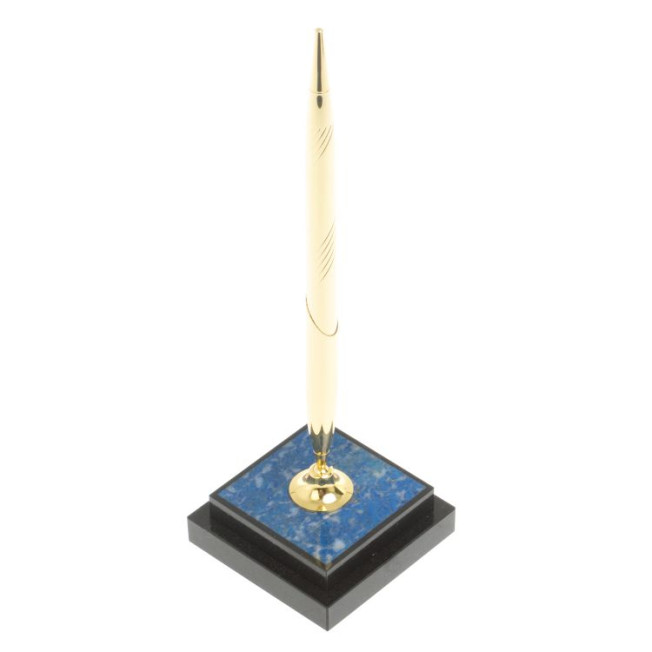 Подставка под ручку из иркутского лазурита 6,5х6,5х21,5 см