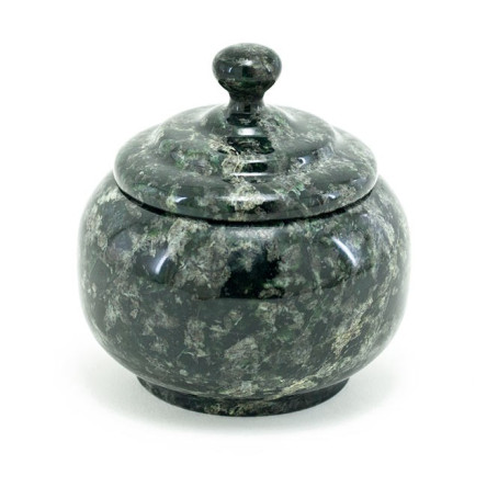 Сахарница камень змеевик 9х8 см