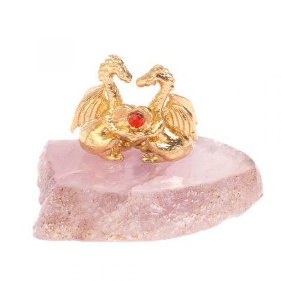 Сувенир &quot;Пара драконов&quot; из камня флюорит