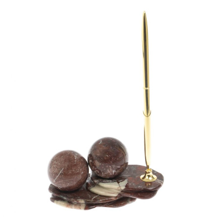 Композиция "Два шара" из креноида с ручкой