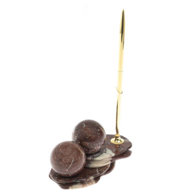 Композиция "Два шара" из креноида с ручкой