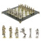 Шахматы "Галлы и Римляне" доска 36х36 см мрамор змеевик