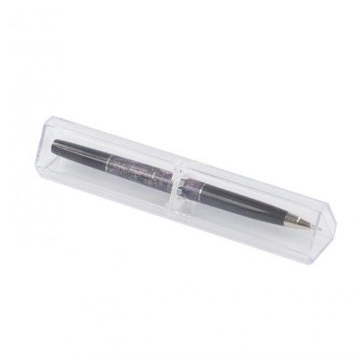 Шариковая ручка из камня чароит и долерит