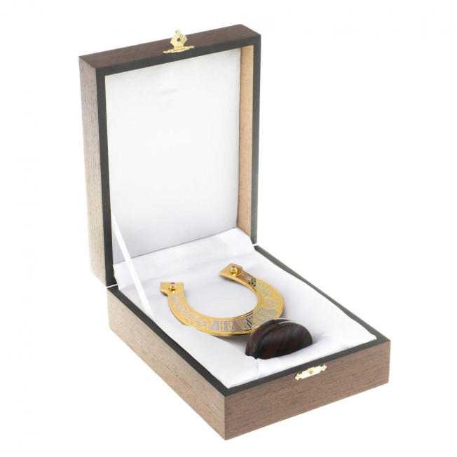 Подкова "На удачу" яшма большая