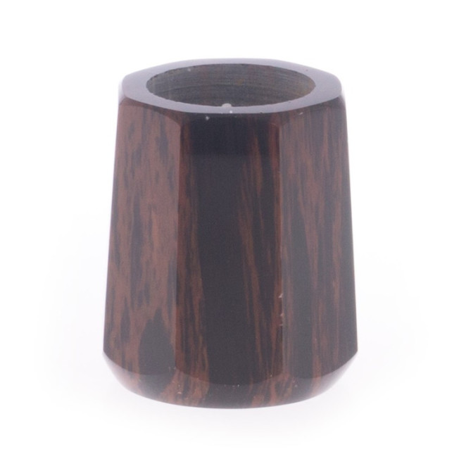 Подсвечник из обсидиана со свечой 6х6х7,5 см