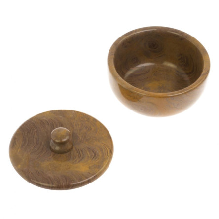 Сахарница из рифейского мрамора 11,5х11,5х8,5 см