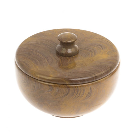 Сахарница из рифейского мрамора 11,5х11,5х8,5 см