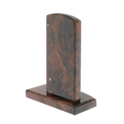 Икона настольная &quot;Св. Николай Чудотворец&quot; камень обсидиан