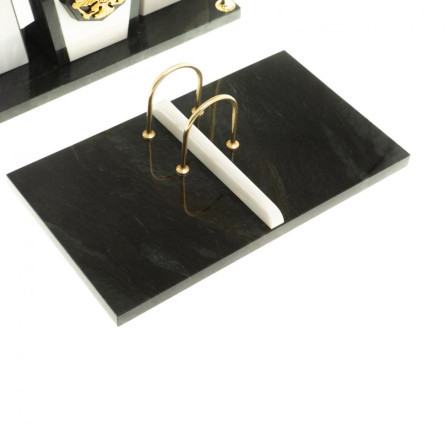 Настольный набор из мрамора "Галант" с гербом РФ