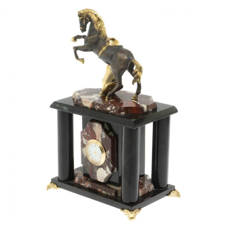 Часы "Конь с попоной" креноид бронза