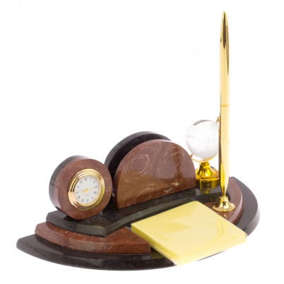 Настольный мини-набор &quot;Глобус&quot; для бумаг лемезит