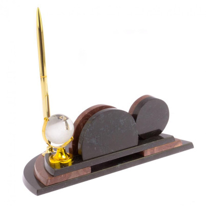 Настольный мини-набор &quot;Глобус&quot; для бумаг лемезит