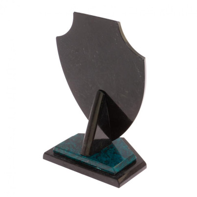 Часы из шабровского змеевика &quot;Щит&quot; большой