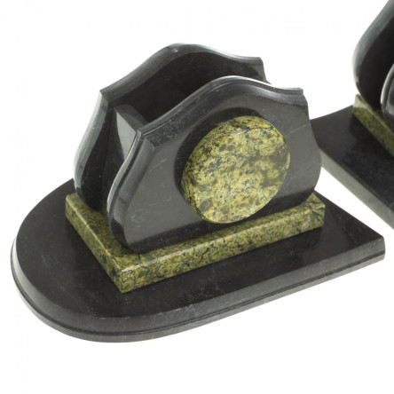 Настольный письменный набор камень змеевик