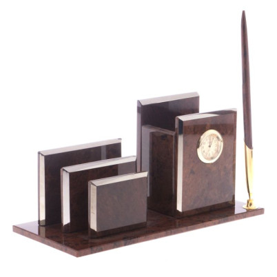 Письменный прибор &quot;Супер&quot; камень обсидиан