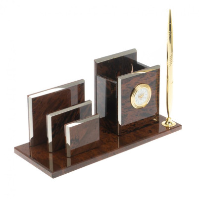 Письменный прибор &quot;Супер&quot; камень обсидиан