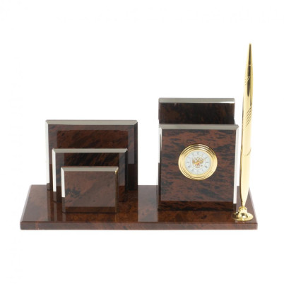 Письменный прибор &quot;Супер&quot; камень обсидиан