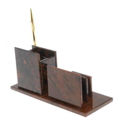 Письменный прибор &quot;Супер&quot; камень обсидиан