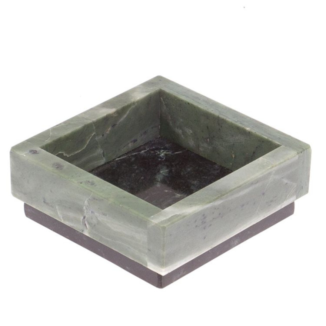 Подставка под скрепки камень офиокальцит