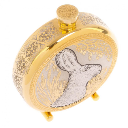 Фляжка с гравюрой "Заяц" Златоуст